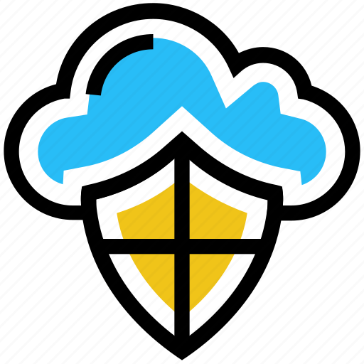 Cloud, data, online security, protection, security, shield, storage icon - Download on Iconfinder