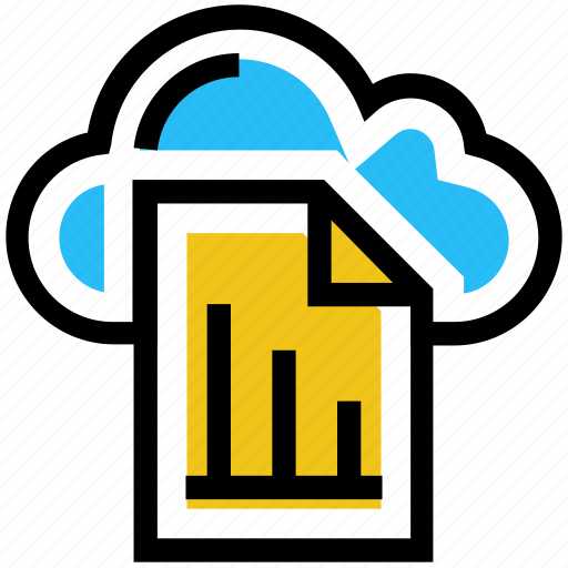 Cloud, document, file, graph, paper, storage, transaction icon - Download on Iconfinder