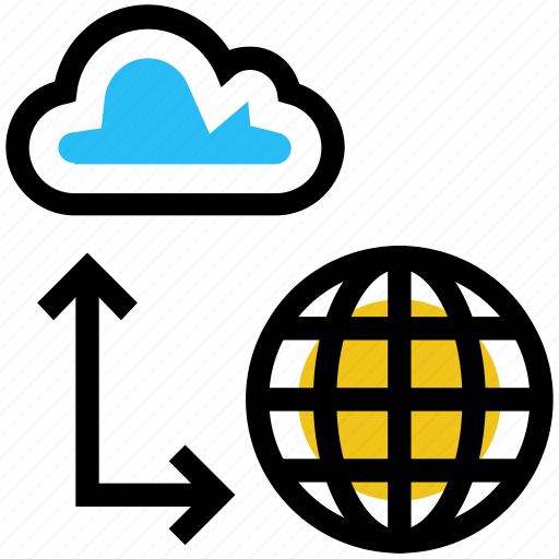 Cloud, data, network, server, sharing, storage, world icon - Download on Iconfinder
