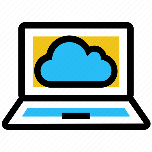 Cloud, computing, device, laptop, online, server, storage icon - Download on Iconfinder