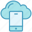 cloud, cloud app, drive, mobile, server, smartphone, storage 