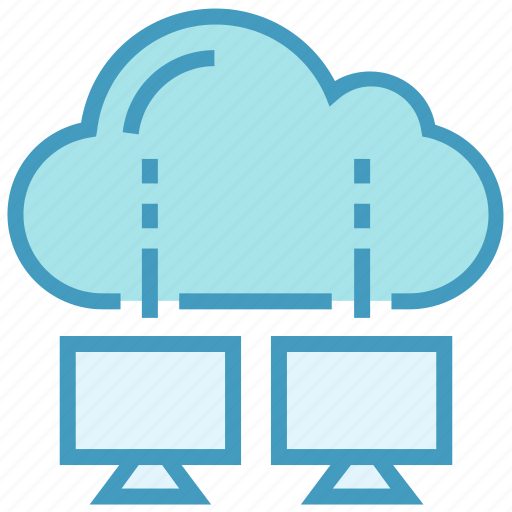Cloud, computing, data, lcd, server, sharing, storage icon - Download on Iconfinder