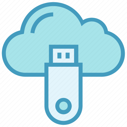 Cloud, cloud data, data, icloud, server, storage, usb icon - Download on Iconfinder