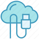 cloud, computing, icloud, storage, usb, usb cable, usb cord