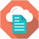 cloud, cloud page, document, file, paper, storage, text 