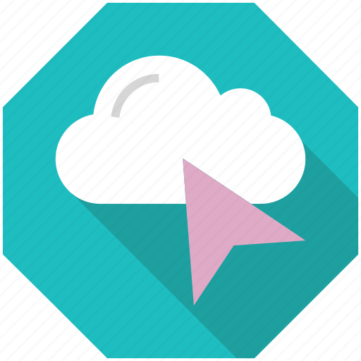 Click, cloud, cursor, mouse arrow, server, storage, track icon - Download on Iconfinder