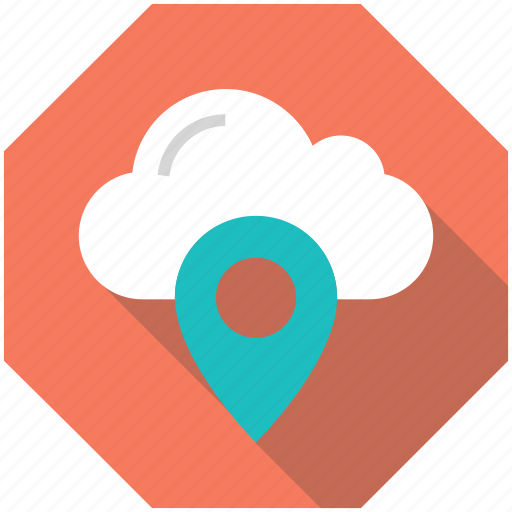 Cloud, location, marker, navigation, pin, pointer, storage icon - Download on Iconfinder