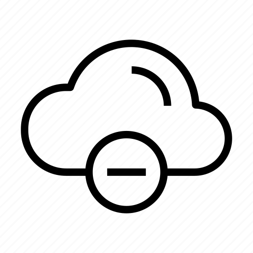 Cloud, computing, cloud remove, cloud error, remove, data icon - Download on Iconfinder