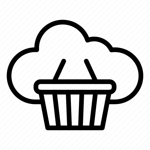 Basket, shopping basket, commerce and shopping, cloud computing, cloud icon - Download on Iconfinder