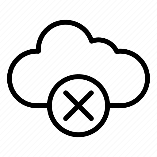 Close, error, remove, cloud computing, cloud icon - Download on Iconfinder