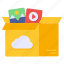 cloud package, cloud parcel, cloud carton, cloud box, cloud logistic 