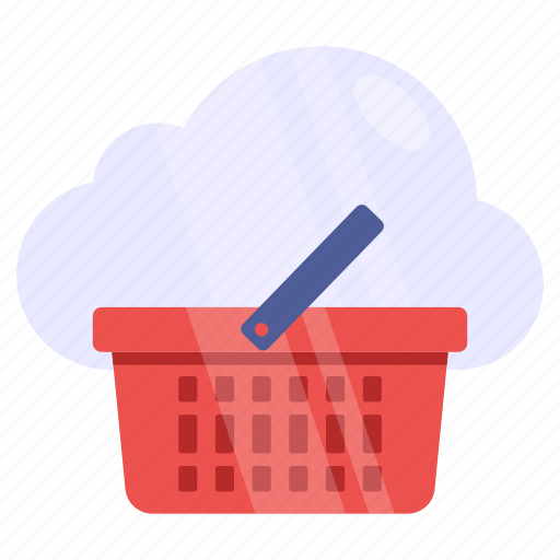 Cloud shopping, cloud purchase, cloud commerce, shopping basket, shopping bucket icon - Download on Iconfinder