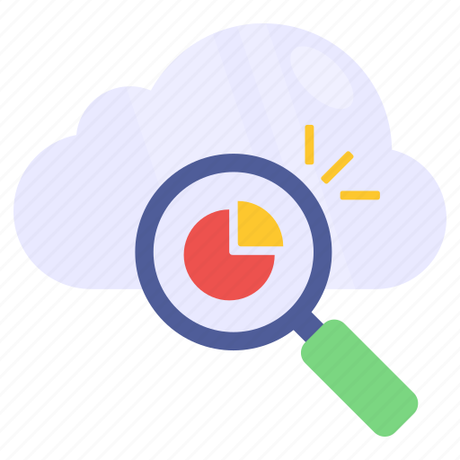 Search cloud, search data, graph analysis, chart analysis, infographic icon - Download on Iconfinder