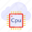 cloud cpu, cloud processor, cloud chip, cloud microchip, microprocessor 