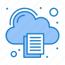cloud, document, print