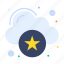 rating, cloud, computing, star 