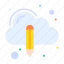 pencil, edit, cloud