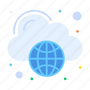 cloud, computing, globe