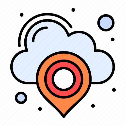 Cloud, location, map, pin icon - Download on Iconfinder