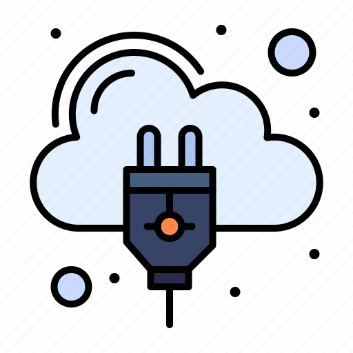 Cloud, hosting, internet, connection, power, plug icon - Download on Iconfinder