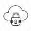 cloud, security, lock, secure 