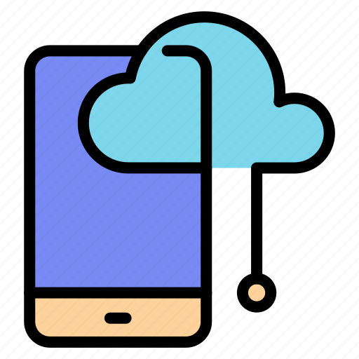 Cloud, computing, network, mobile, app, device, smartphone icon - Download on Iconfinder