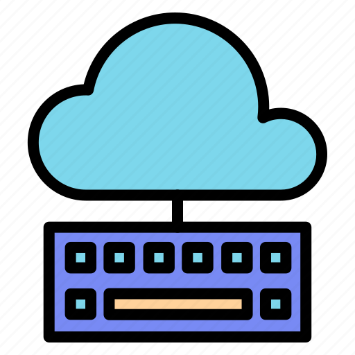 Cloud, computing, keyboard, typing, device, connection, wireless icon - Download on Iconfinder