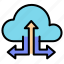 cloud, computing, arrow, storage, data, system, connection 