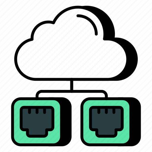 Cloud ports, ethernet cloud, cloud technology, cloud computing, cloud internet ports icon - Download on Iconfinder