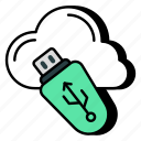 cloud usb, pendrive, thumb drive, universal serial bus, clou flash drive