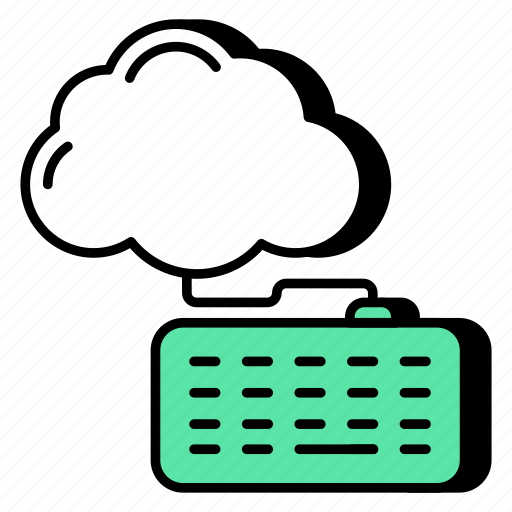 Cloud keyboard, input device, cloud technology, cloud computing, cloud typing icon - Download on Iconfinder