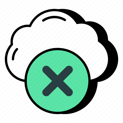 No cloud, stop cloud, cloud unavailable, no cloud access, ban cloud icon - Download on Iconfinder
