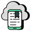 cloud bookmark, cloud technology, cloud computing, favorite ribbon, cloud ribbon 