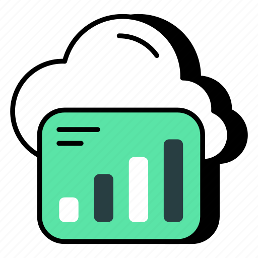 Cloud analytics, cloud infographic, cloud statistics, business chart, business graph icon - Download on Iconfinder