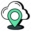 cloud location, cloud direction, cloud gps, navigation, geolocation