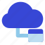 cloud, database, tree 