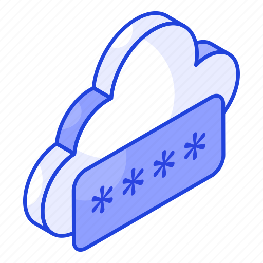 Cloud, password, security, protection, authentication, data, storage icon - Download on Iconfinder