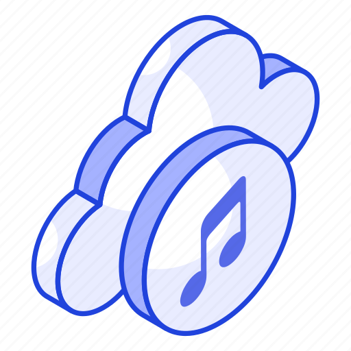 Cloud, music, song, media, online, audio, note icon - Download on Iconfinder
