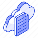 cloud, file, document, data, storage, technology, report