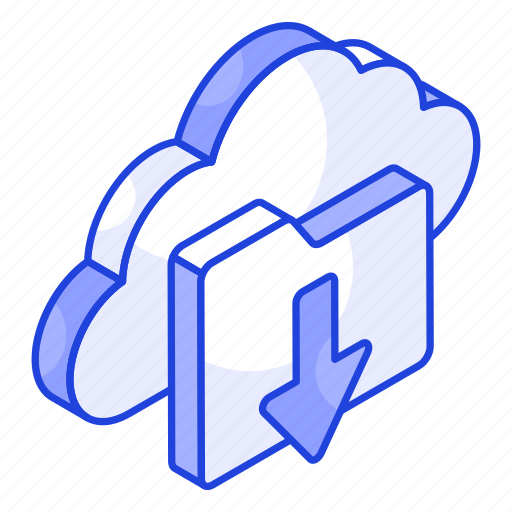 Cloud, downloading, download, data, storage, file, folder icon - Download on Iconfinder