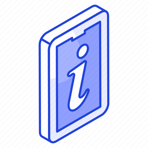 Mobile, information, info, details, symbol, informative, gadget icon - Download on Iconfinder