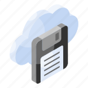 cloud, storage, data, floppy, drive, diskette, disk