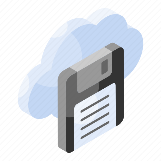 Cloud, storage, data, floppy, drive, diskette, disk icon - Download on Iconfinder