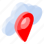 cloud, location, navigation, placeholder, map, gps, address 