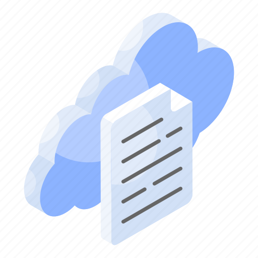 Cloud, file, document, data, storage, technology, report icon - Download on Iconfinder