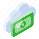 cloud, money, earnings, payment, currency, investment, finance