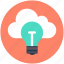 bulb, cloud computing, cloud solution, server solution, technology 