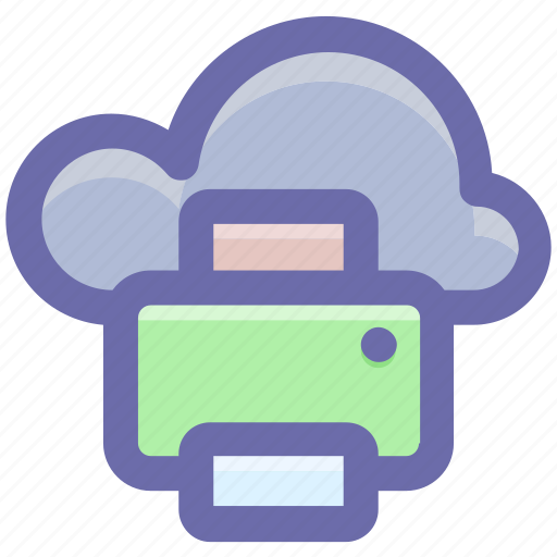 Cloud and fax, cloud and printer, cloud computing, cloud computing communications, cloud computing documentation, cloud computing fax, printing from cloud icon - Download on Iconfinder