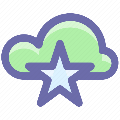 Bookmark, cloud, cloud star, computing, favorite, star, storage icon - Download on Iconfinder