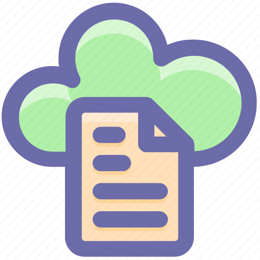 Cloud, cloud page, computing, document, page, paper, storage icon - Download on Iconfinder